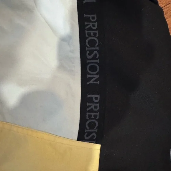 Vintage Precision Mountaineering Ski Jacket Yellow Colorblock Snowboard Small - Picture 8 of 9